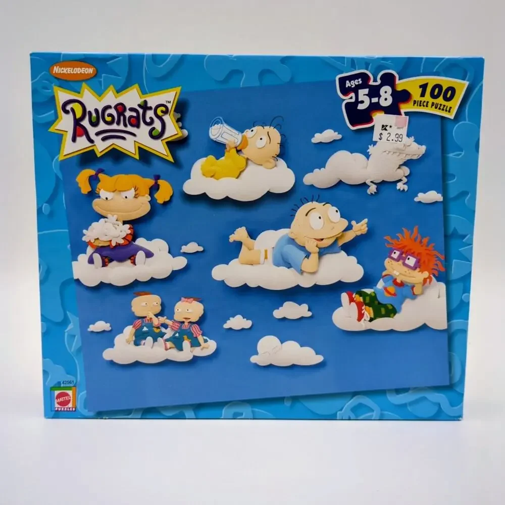 Vintage Mattel Nickelodeon Rugrats 100 Piece Jigsaw Puzzle 2000 Complete 15x11.5